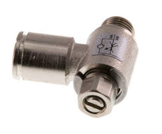 Válvula de control de flujo Codo de medición 8 mm - G1/8'' Tornillo ranurado de latón