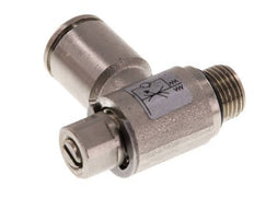 Válvula de control de flujo Codo de medición 8 mm - G1/8'' Tornillo ranurado de latón