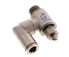 Válvula de control de flujo Medidor-Afuera Giratorio 6 mm - G1/8'' Tornillo Ranurado de Latón