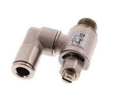 Válvula de control de flujo Medidor-Afuera Giratorio 6 mm - G1/8'' Tornillo Ranurado de Latón