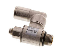 Válvula de control de flujo Medidor-Afuera Giratorio 6 mm - G1/8'' Tornillo Ranurado de Latón