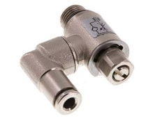 Válvula de control de flujo Meter-In Giratoria 4 mm - G1/8'' Tornillo ranurado de latón