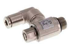 Válvula de control de flujo Meter-In Giratoria 4 mm - G1/8'' Tornillo ranurado de latón