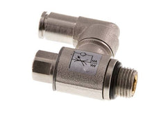 Válvula de control de flujo Meter-In Giratoria 4 mm - G1/8'' Tornillo ranurado de latón