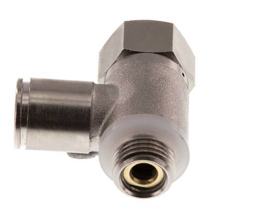 Válvula de retención accionada por piloto 10mm y G 1/4'' Codo Macho Latón 0.5-10bar (7-145psi)