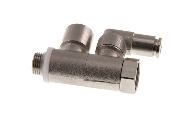 Válvula de retención accionada por piloto 4mm y codo macho G1/8'' Latón 0.5-10bar (7-145psi)