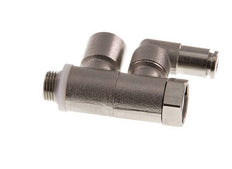 Válvula de retención accionada por piloto 4mm y codo macho G1/8'' Latón 0.5-10bar (7-145psi)