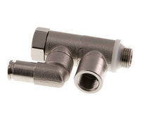 Válvula de retención accionada por piloto 4mm y codo macho G1/8'' Latón 0.5-10bar (7-145psi)