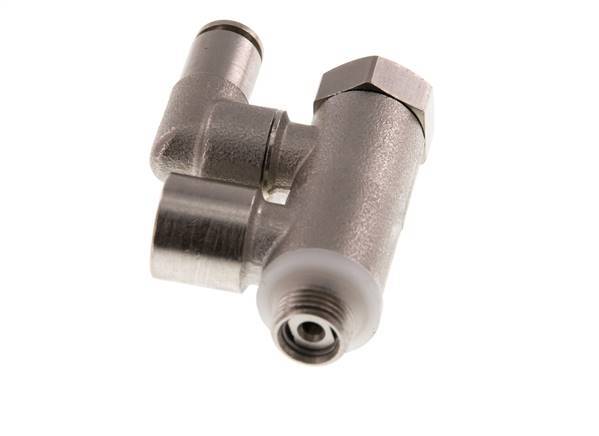 Válvula de retención accionada por piloto 4mm y codo macho G1/8'' Latón 0.5-10bar (7-145psi)