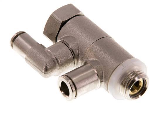 Válvula de retención accionada por piloto 6mm y codo macho G1/4'' Latón 0.5-10bar (7-145psi)