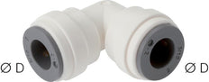 10mm 90deg Elbow Push-in Fitting POM EPDM [5 Pieces]