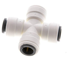 12mm Cross Push-in Fitting POM EPDM FDA [2 Pieces]