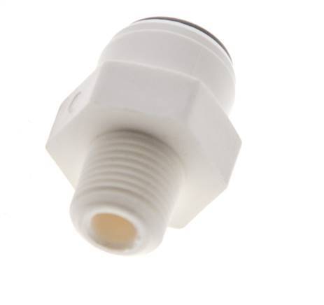 3/16'' x R1/8'' Push-in Fitting with Male Threads POM EPDM [10 Pieces]