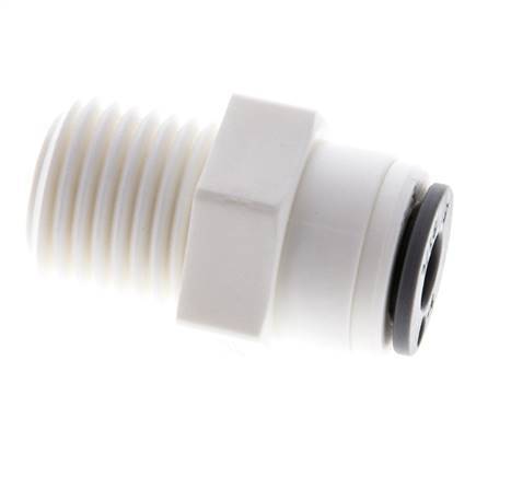 3/16'' x R1/4'' Push-in Fitting with Male Threads POM EPDM [10 Pieces]
