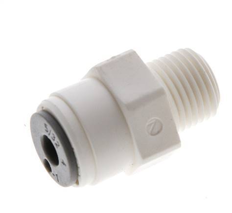 5/32'' x 1/8'' NPT Push-in Fitting with Male Threads POM EPDM [10 Pieces]