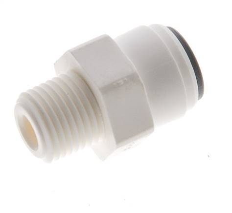 5/32'' x 1/8'' NPT Push-in Fitting with Male Threads POM EPDM [10 Pieces]