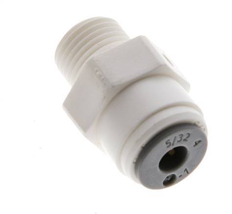 5/32'' x 1/8'' NPT Push-in Fitting with Male Threads POM EPDM [10 Pieces]