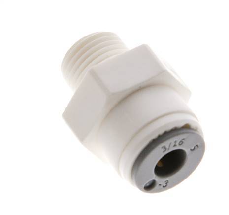 Racor de 3/16'' x 1/8'' NPT con rosca macho POM EPDM [10 piezas]