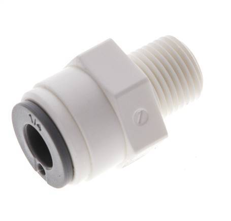 1/4'' x 1/8'' NPT Push-in Fitting with Male Threads POM EPDM [10 Pieces]