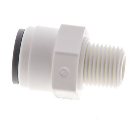 1/4'' x 1/8'' NPT Push-in Fitting with Male Threads POM EPDM [10 Pieces]