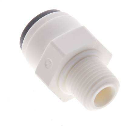 1/4'' x 1/8'' NPT Push-in Fitting with Male Threads POM EPDM [10 Pieces]