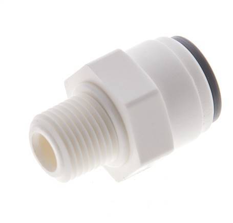 1/4'' x 1/8'' NPT Push-in Fitting with Male Threads POM EPDM [10 Pieces]