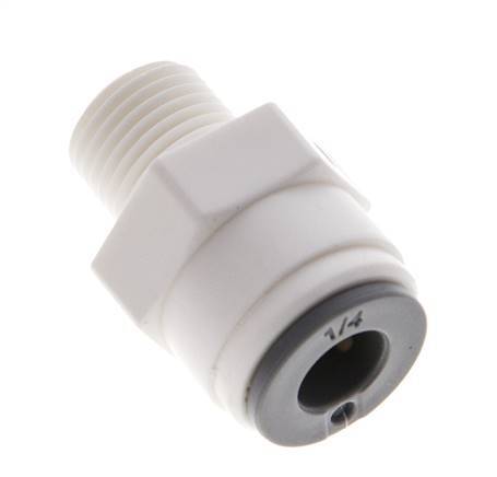 1/4'' x 1/8'' NPT Push-in Fitting with Male Threads POM EPDM [10 Pieces]