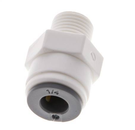 1/4'' x 1/8'' NPT Push-in Fitting with Male Threads POM EPDM [10 Pieces]