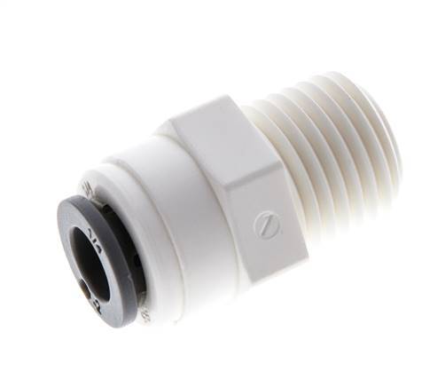 1/4'' x 1/4'' NPT Push-in Fitting with Male Threads POM EPDM [10 Pieces]