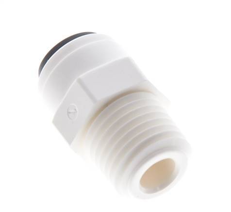 1/4'' x 1/4'' NPT Push-in Fitting with Male Threads POM EPDM [10 Pieces]