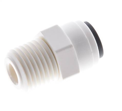 1/4'' x 1/4'' NPT Push-in Fitting with Male Threads POM EPDM [10 Pieces]