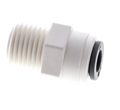 1/4'' x 1/4'' NPT Push-in Fitting with Male Threads POM EPDM [10 Pieces]