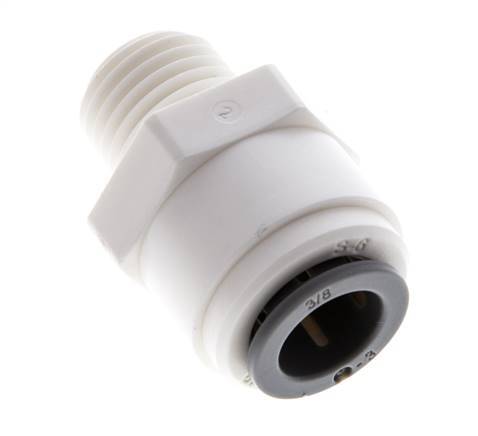 3/8'' x 1/4'' NPT Push-in Fitting with Male Threads POM EPDM [5 Pieces]