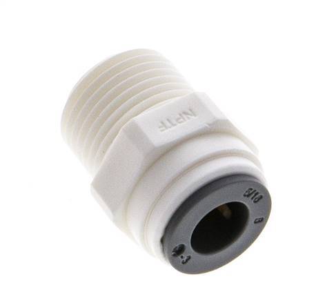 5/16'' x 3/8'' NPT Push-in Fitting with Male Threads POM EPDM [5 Pieces]
