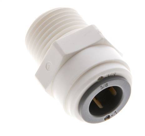 3/8'' x 3/8'' NPT Push-in Fitting with Male Threads POM EPDM [5 Pieces]