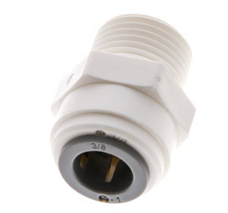 3/8'' x 3/8'' NPT Push-in Fitting with Male Threads POM EPDM [5 Pieces]