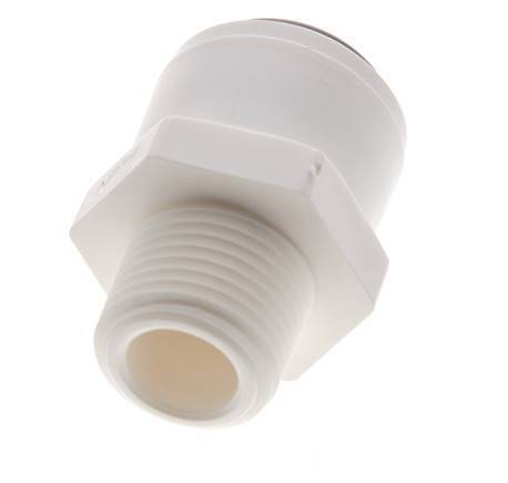 1/2'' x 3/8'' NPT Push-in Fitting with Male Threads POM EPDM [5 Pieces]