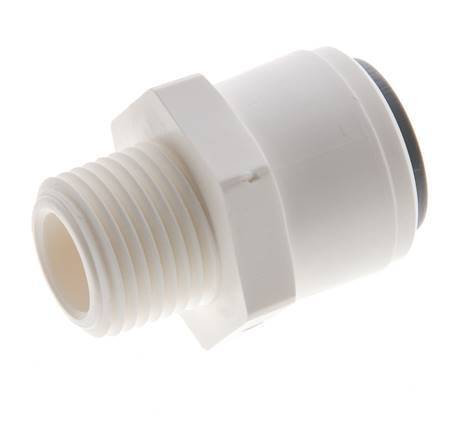 1/2'' x 3/8'' NPT Push-in Fitting with Male Threads POM EPDM [5 Pieces]