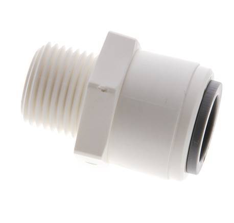 1/2'' x 3/8'' NPT Push-in Fitting with Male Threads POM EPDM [5 Pieces]