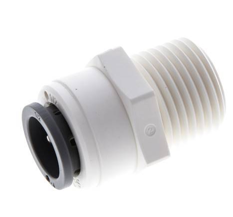 Racor de 1/2'' x 1/2'' NPT con rosca macho POM EPDM [5 piezas]