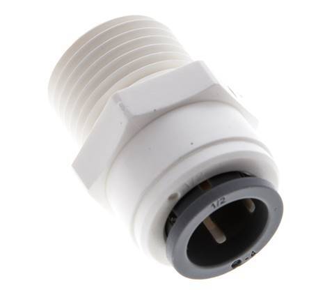 Racor de 1/2'' x 1/2'' NPT con rosca macho POM EPDM [5 piezas]