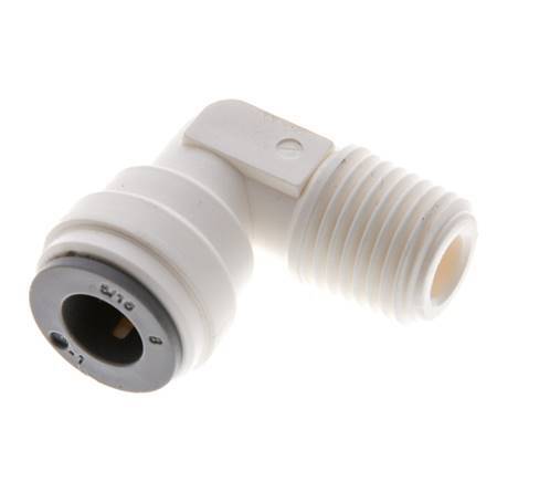 5/16'' x R1/4'' 90deg Elbow Push-in Fitting with Male Threads POM EPDM [5 Pieces]