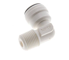3/16'' x 1/8'' NPT 90deg Elbow Push-in Fitting with Male Threads POM EPDM [10 Pieces]