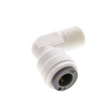 1/4'' x 1/8'' NPT 90deg Elbow Push-in Fitting with Male Threads POM EPDM [10 Pieces]