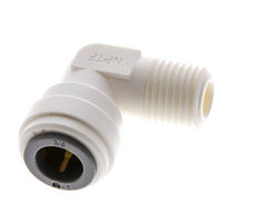 3/8'' x 1/4'' NPT 90deg Elbow Push-in Fitting with Male Threads POM EPDM [5 Pieces]