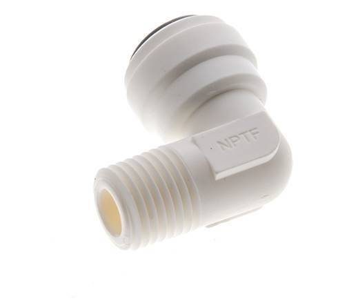 3/8'' x 1/4'' NPT 90deg Elbow Push-in Fitting with Male Threads POM EPDM [5 Pieces]