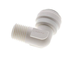 3/8'' x 1/4'' NPT 90deg Elbow Push-in Fitting with Male Threads POM EPDM [5 Pieces]