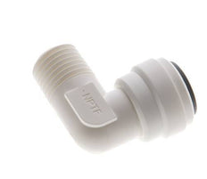 3/8'' x 1/4'' NPT 90deg Elbow Push-in Fitting with Male Threads POM EPDM [5 Pieces]