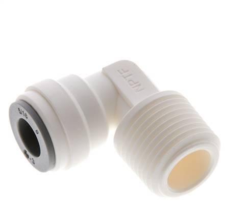 Codo de 90 grados 5/16'' x 3/8'' NPT con rosca macho POM EPDM [5 piezas]