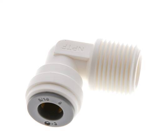 Codo de 90 grados 5/16'' x 3/8'' NPT con rosca macho POM EPDM [5 piezas]